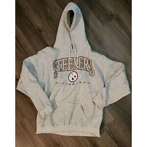 Steelers Hoodie X-Large Mens Grey
